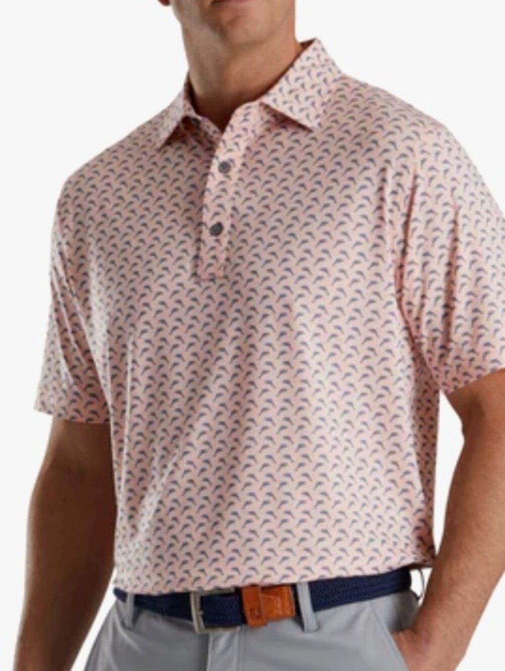 Footjoy Lisle Leaping Dolphin Polo
